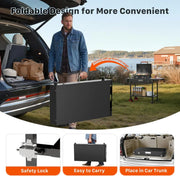 HOMBETTA Portable Grill Table Cart with Wheels, All-Terrain Blackstone Griddle Stand for 17